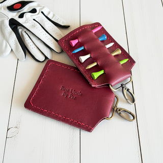 Elevate Your Golf Game with a Personalised Leather Golf Tee Holder