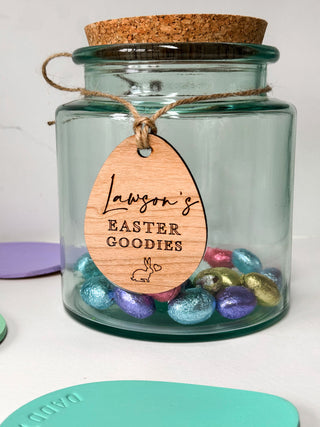 Personalised Engraved Easter Basket Label Tag