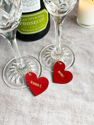 Mother's Day Leather Wine Glass Charm