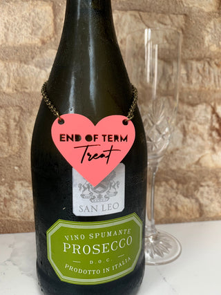 Gifts for Teachers. Thank You Bottle Tag, End of Term gift