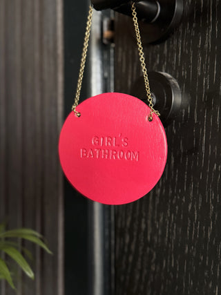 Personalised Hand Stamped Leather Door Hangers