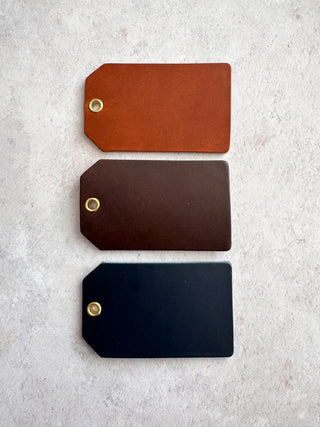 Personalised Luxury Leather Luggage Tags