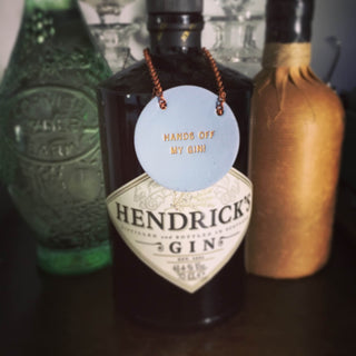Personalised Leather Bottle Tag