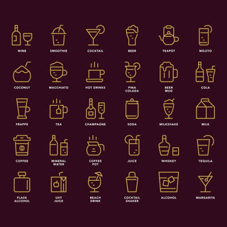 Favourite Drinks Coaster