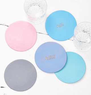 Hashtag Leather Coaster- personalised gifts for the home